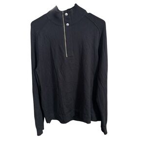 Banana Republic 100%merino wool quarter-zip pullover-Size L